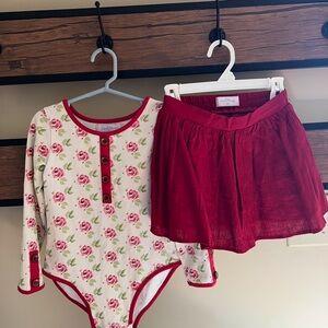 SweetHoney Red and White Kids Matching Set